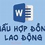 Mẫu Hợp Đồng Lao Đông Mới Nhất File Word